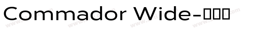 Commador Wide字体转换